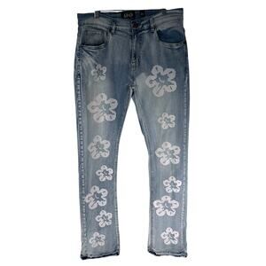 Another Hype Piece Men's Floral Straight Leg Jeans Size 34